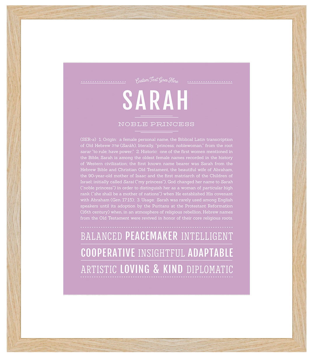 Sarah | Name Art Print