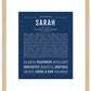 Sarah | Name Art Print