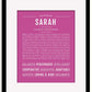 Frame Options | Dark Pink | Black Frame, Matted