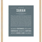 Sarah | Name Art Print