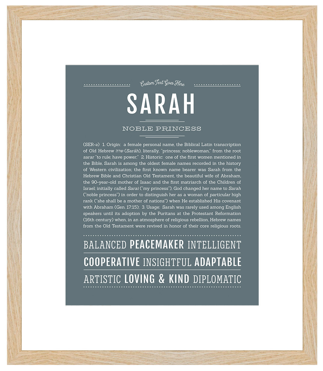 Sarah | Name Art Print