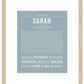 Sarah | Name Art Print