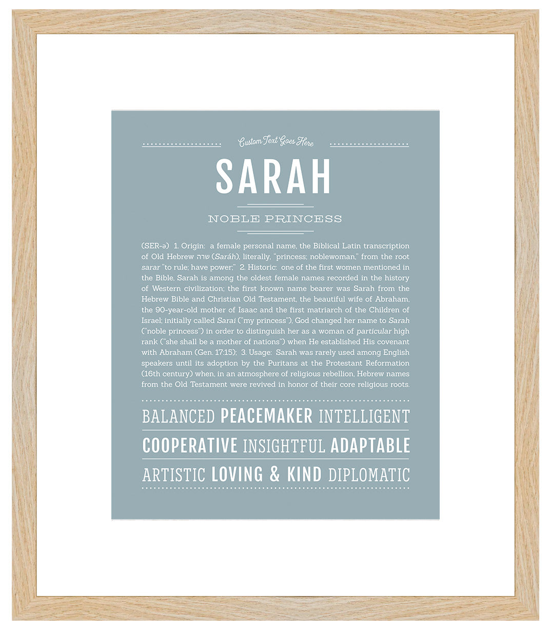 Sarah | Name Art Print