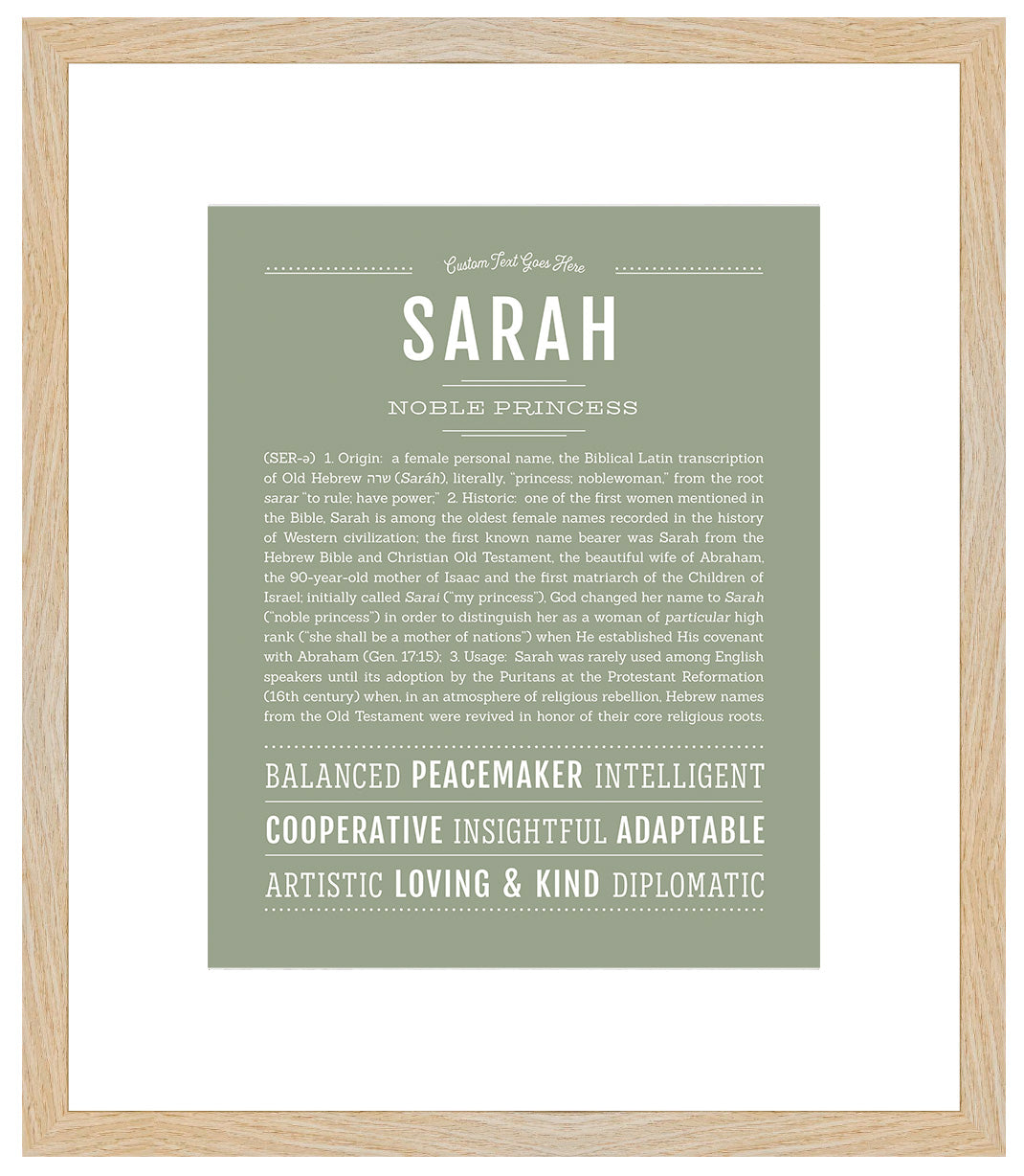 Sarah | Name Art Print