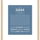 Sarah | Name Art Print