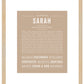 Sarah | Name Art Print