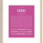 Sarai | Name Art Print