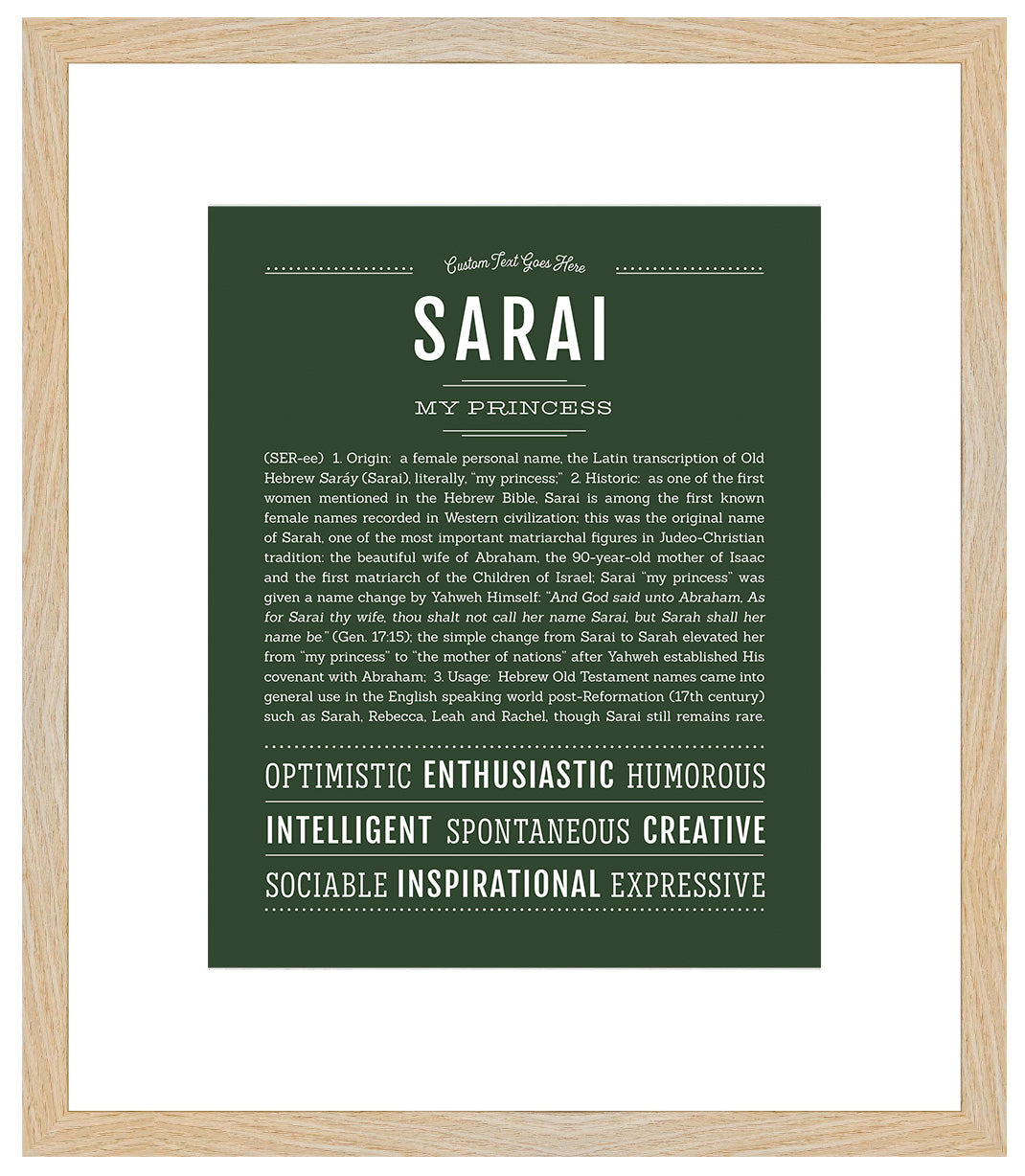 Sarai | Name Art Print