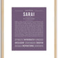 Sarai | Name Art Print