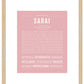 Sarai | Name Art Print