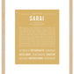 Sarai | Name Art Print