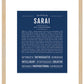 Sarai | Name Art Print