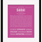 Frame Options | Dark Pink | Black Frame, Matted