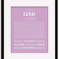 Frame Options | Lilac | Black Frame, Matted