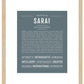 Sarai | Name Art Print