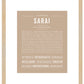 Sarai | Name Art Print