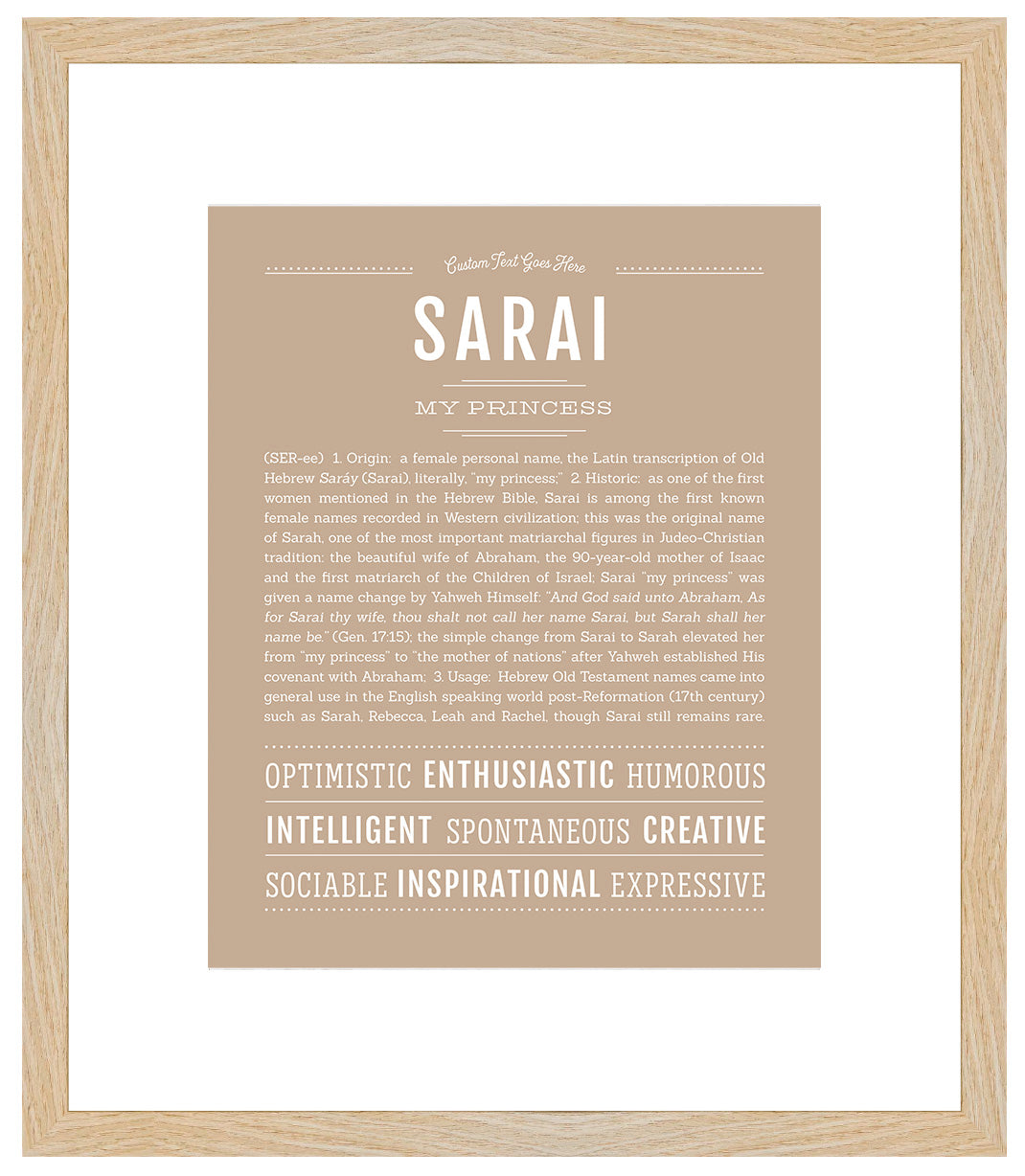 Sarai | Name Art Print