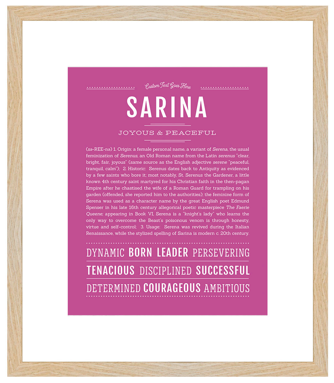 Sarina | Name Art Print