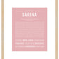 Sarina | Name Art Print