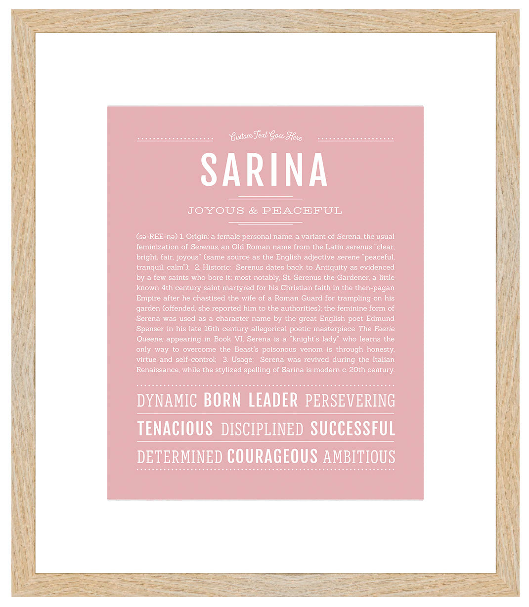 Sarina | Name Art Print