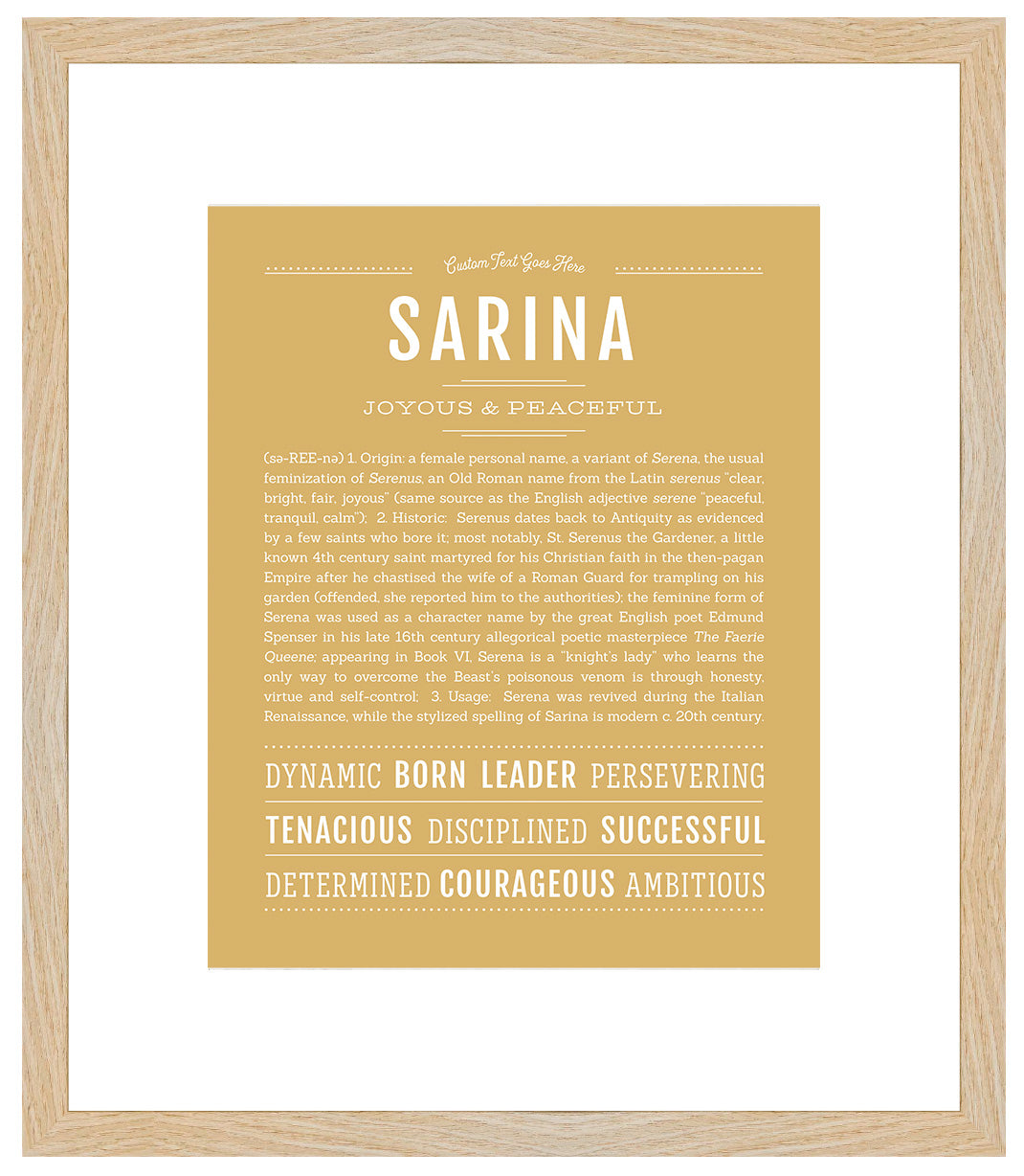 Sarina | Name Art Print