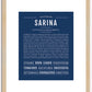 Sarina | Name Art Print