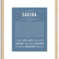 Sarina | Name Art Print