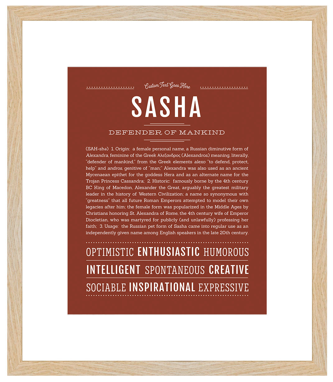 Sasha | Name Art Print