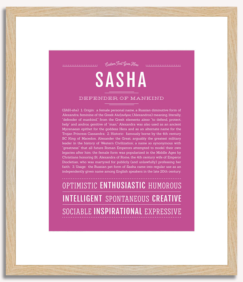 Sasha | Name Art Print