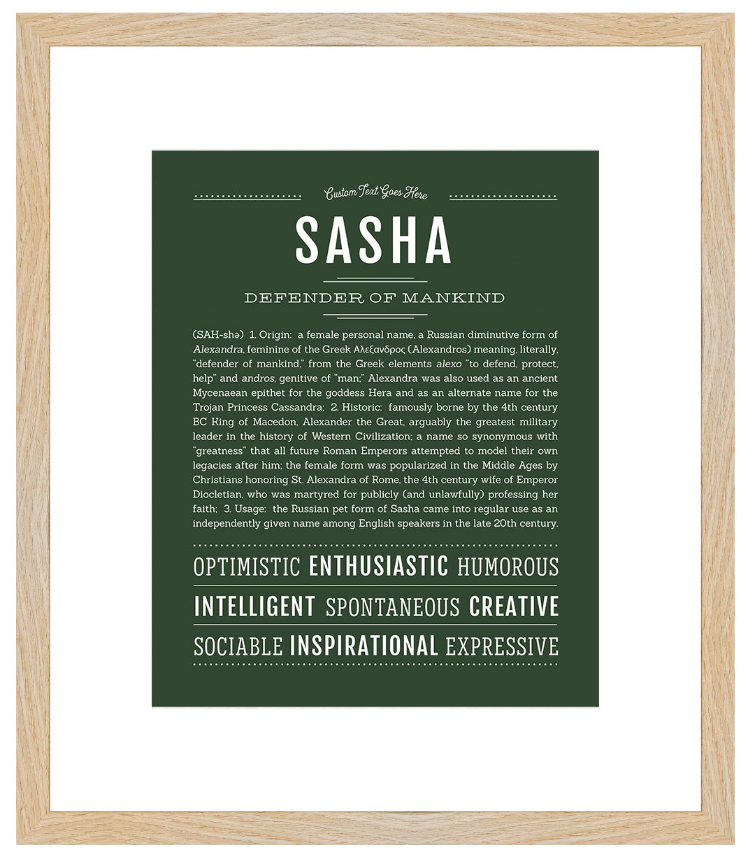 Sasha | Name Art Print