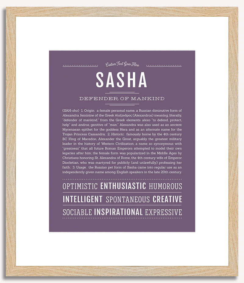 Sasha | Name Art Print