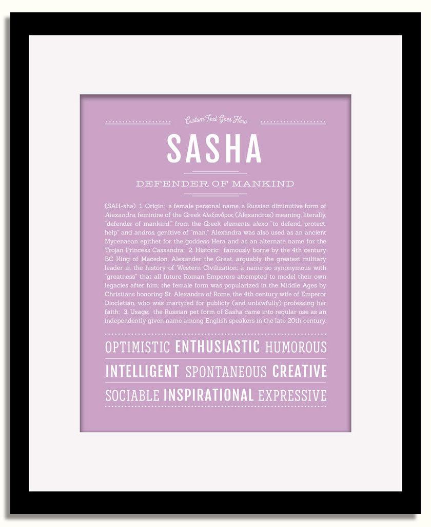 Frame Options | Lilac | Black Frame, Matted