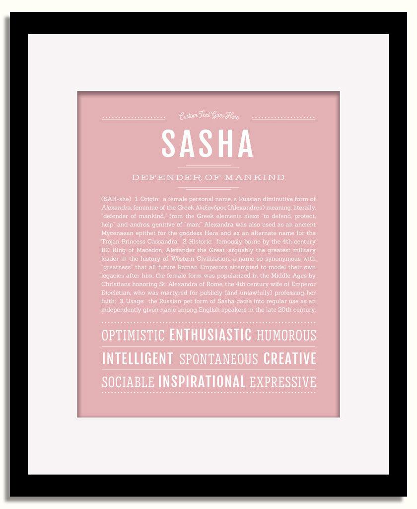 Frame Options | Dusty Rose | Black Frame, Matted