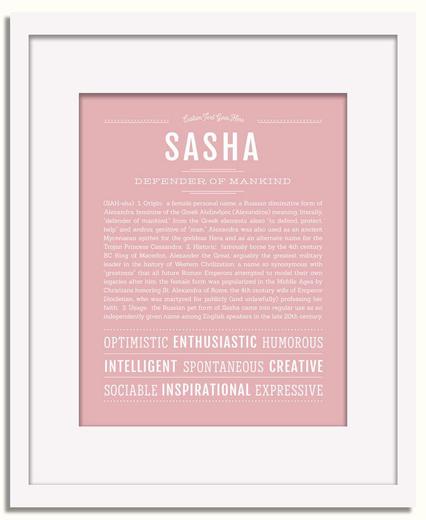 Frame Options | Dusty Rose | White Frame, Matted