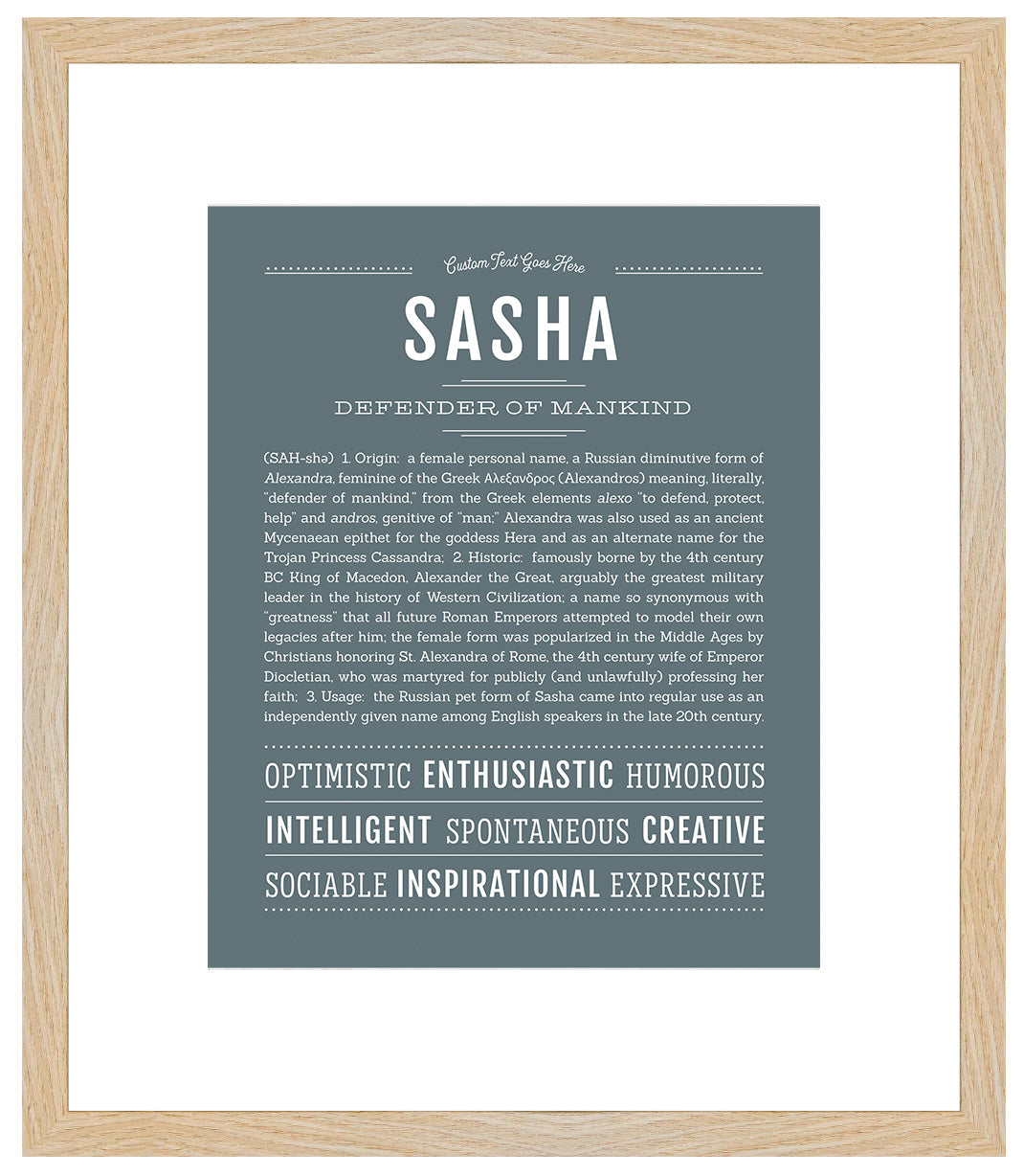 Sasha | Name Art Print