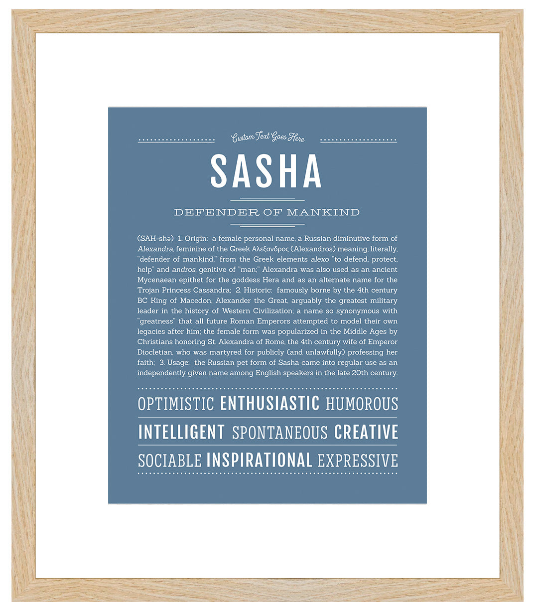 Sasha | Name Art Print