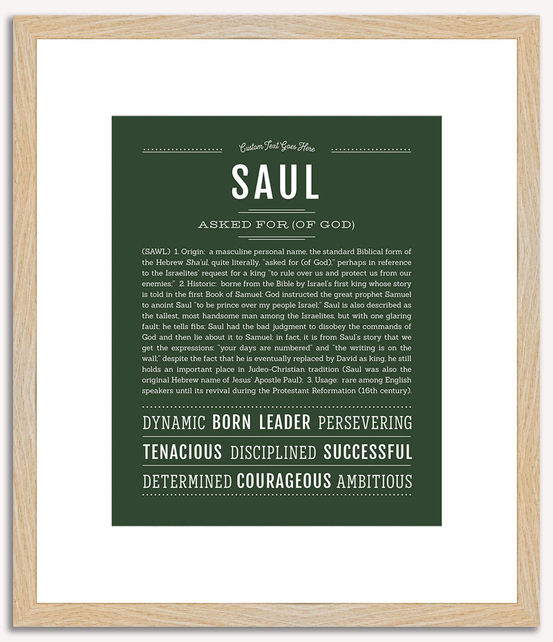 Saul | Name Art Print