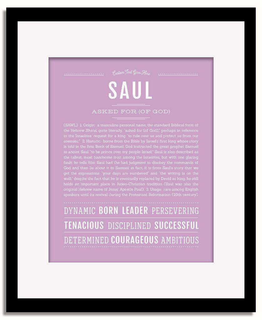 Frame Options | Lilac | Black Frame, Matted