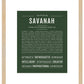 Savanah | Name Art Print