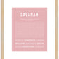 Savanah | Name Art Print