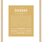 Savanah | Name Art Print