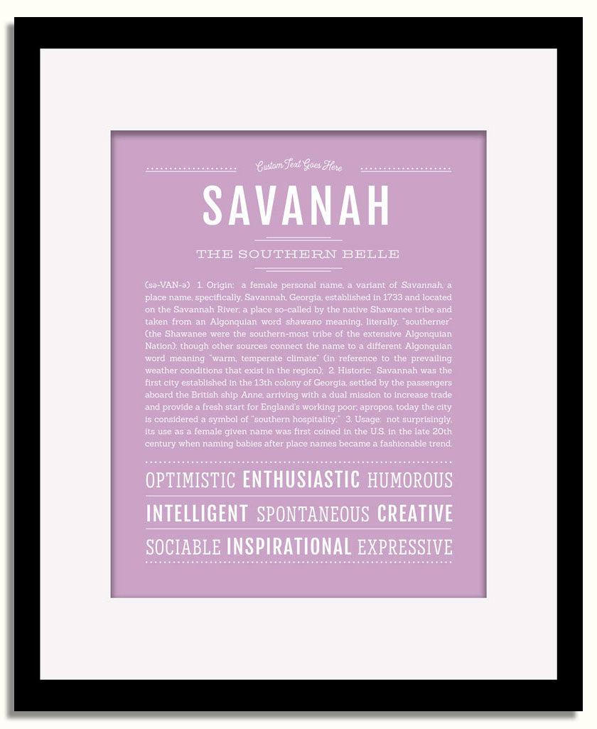 Frame Options | Lilac | Black Frame, Matted