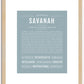 Savanah | Name Art Print