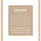 Savanah | Name Art Print