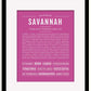 Frame Options | Dark Pink | Black Frame, Matted