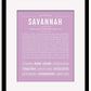 Frame Options | Lilac | Black Frame, Matted