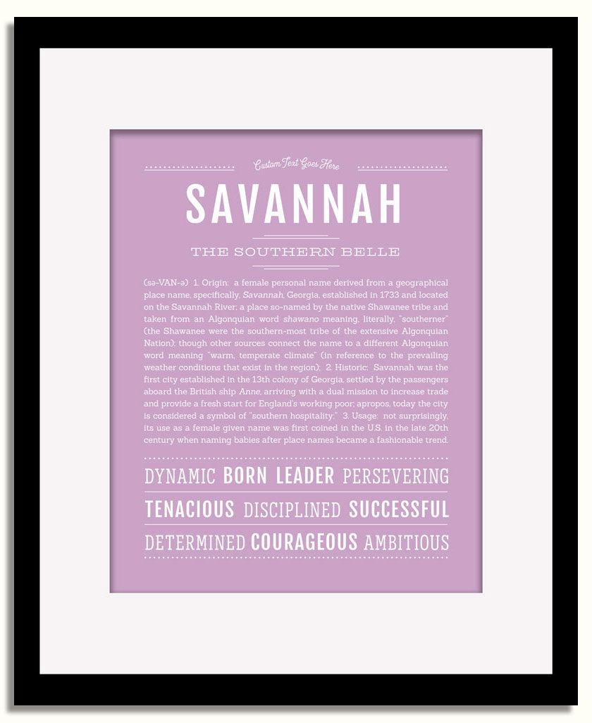 Frame Options | Lilac | Black Frame, Matted