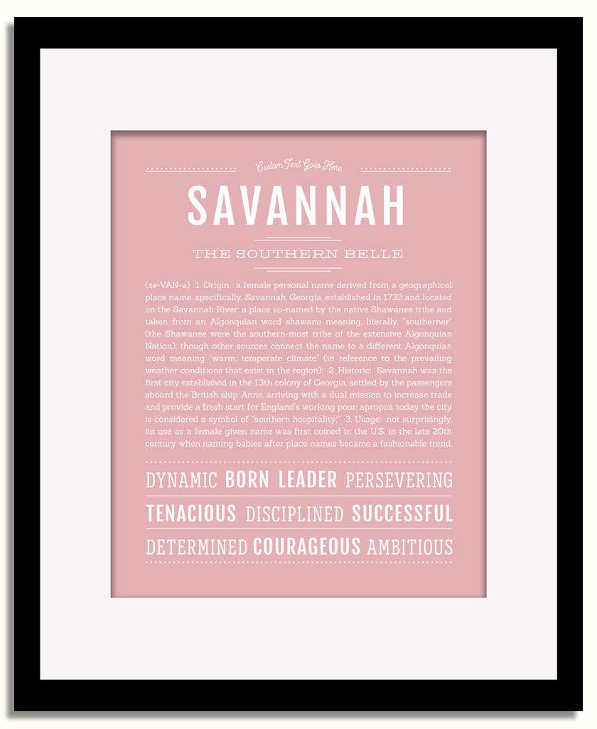 Frame Options | Dusty Rose | Black Frame, Matted