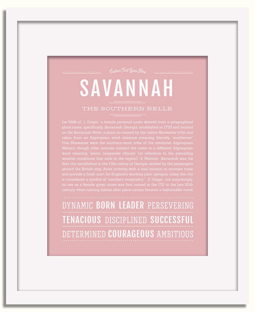 Frame Options | Dusty Rose | White Frame, Matted