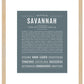 Savannah | Name Art Print